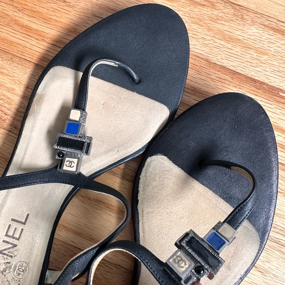 Chanel T-String Sandals - Picture 2 of 3